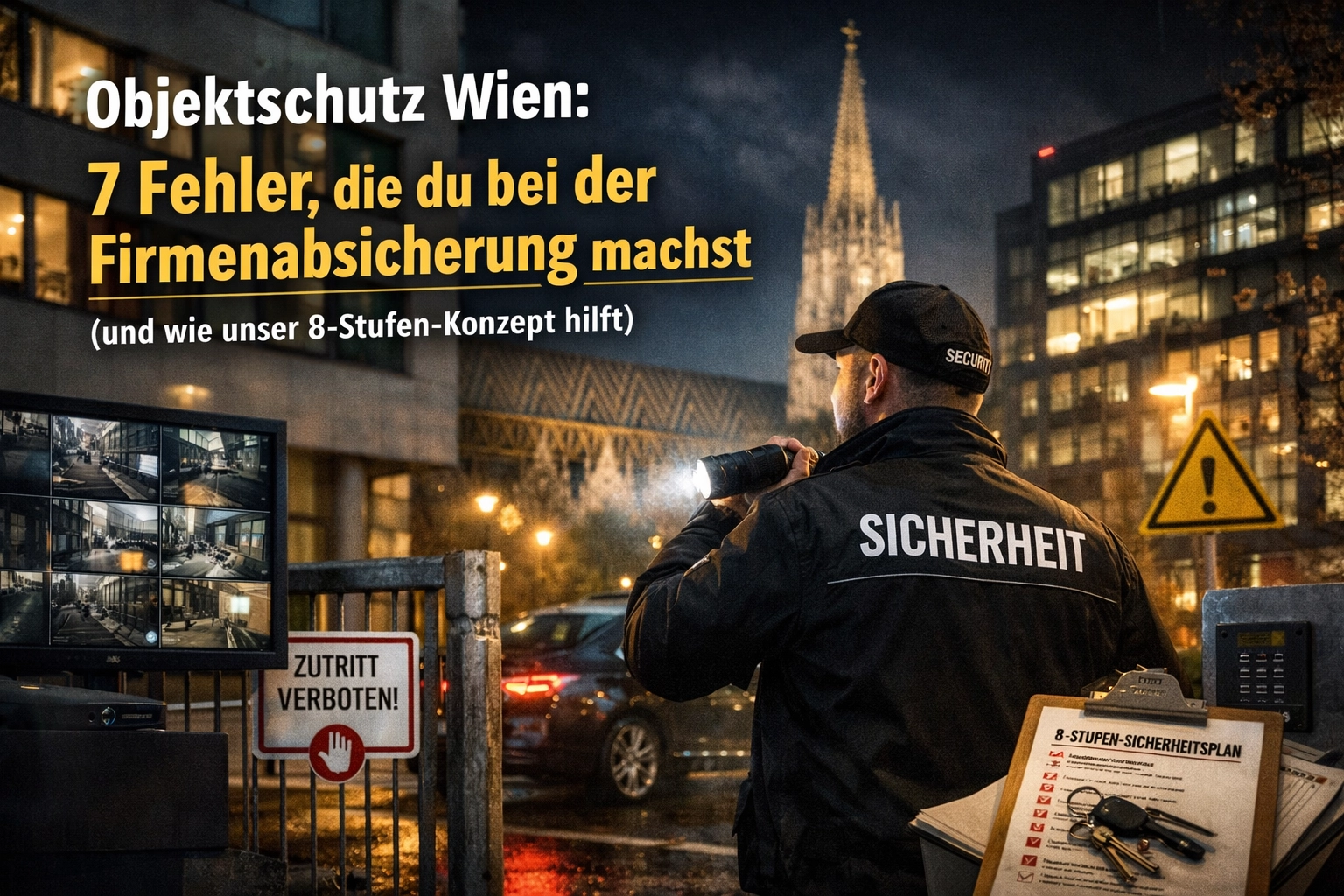 Objektschutz Wien: 7 Fehler, die du bei der Firmenabsicherung machst