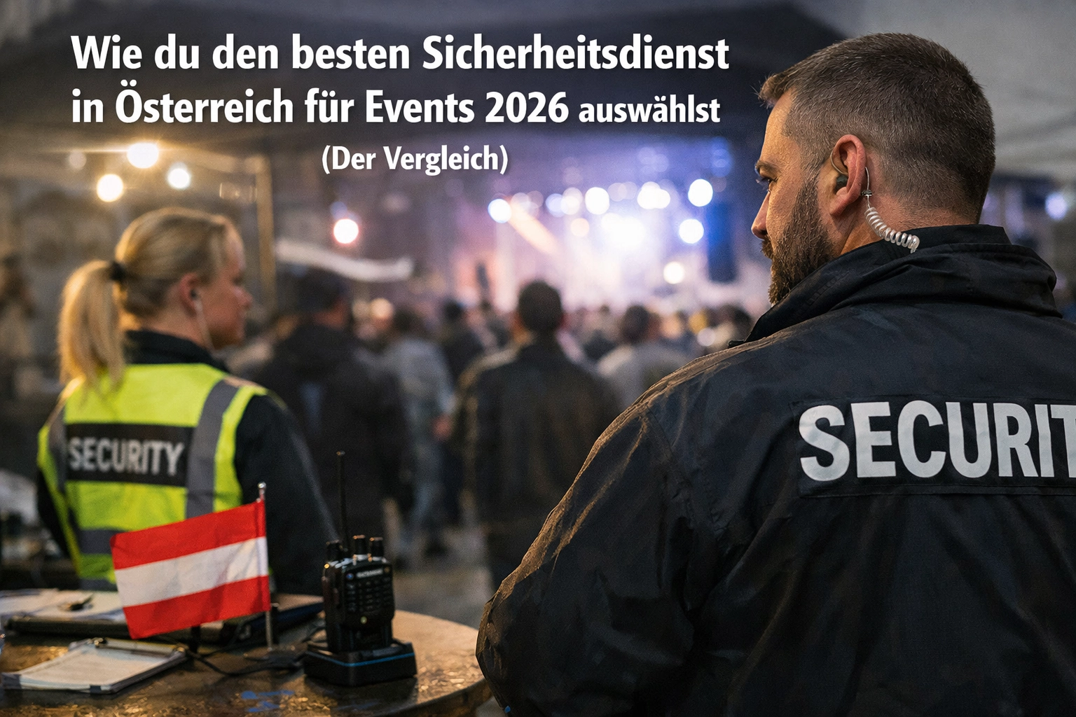 Wie du den besten Sicherheitsdienst in Österreich für Events 2026 auswählst (Der Vergleich)