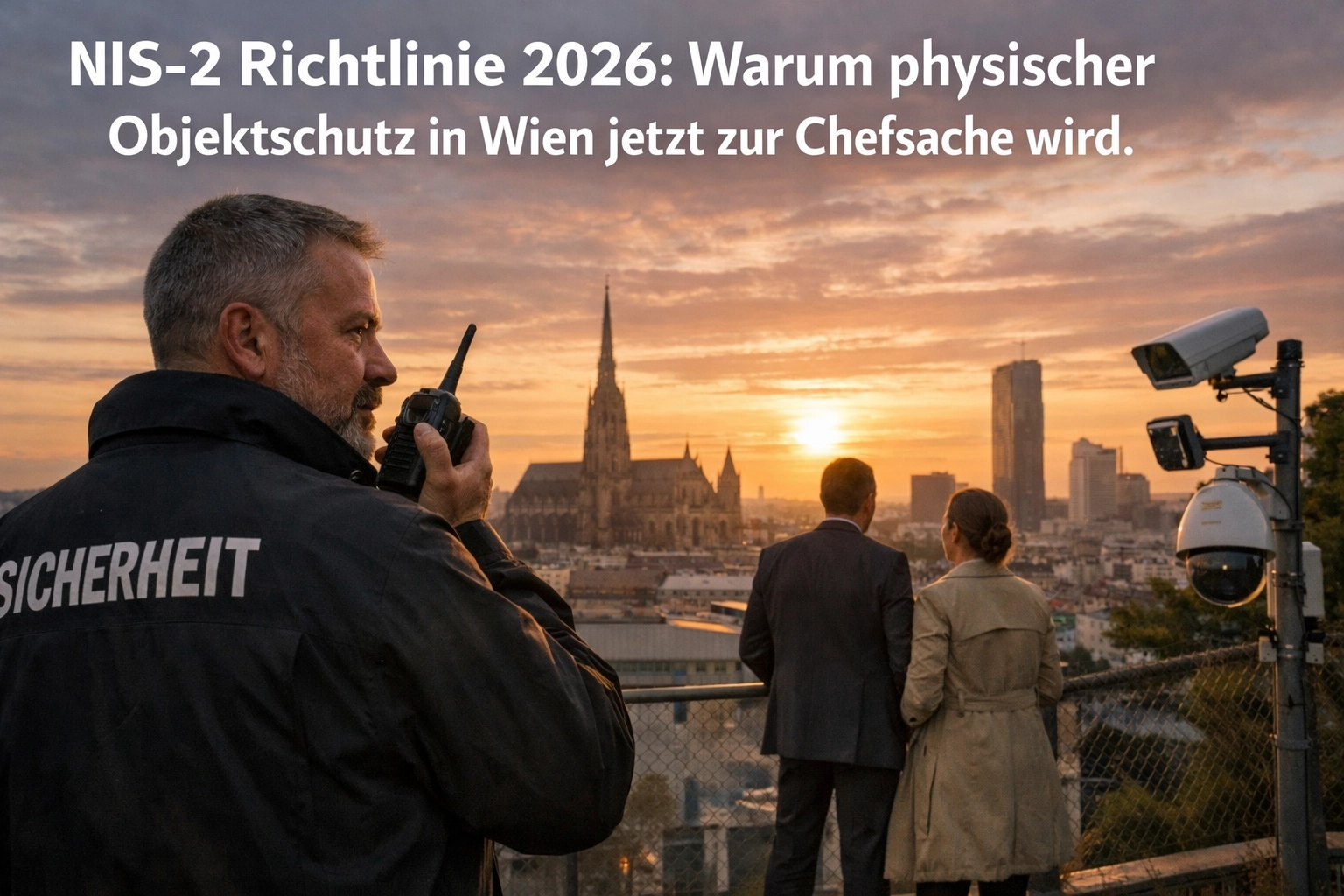 NIS-2 Richtlinie 2026: Warum physischer Objektschutz in Wien jetzt zur Chefsache wird