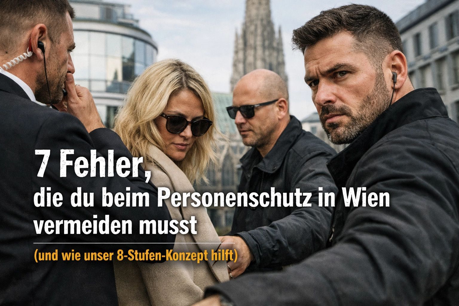 7 Fehler, die du beim Personenschutz in Wien vermeiden musst (und wie unser 8-Stufen-Konzept hilft)