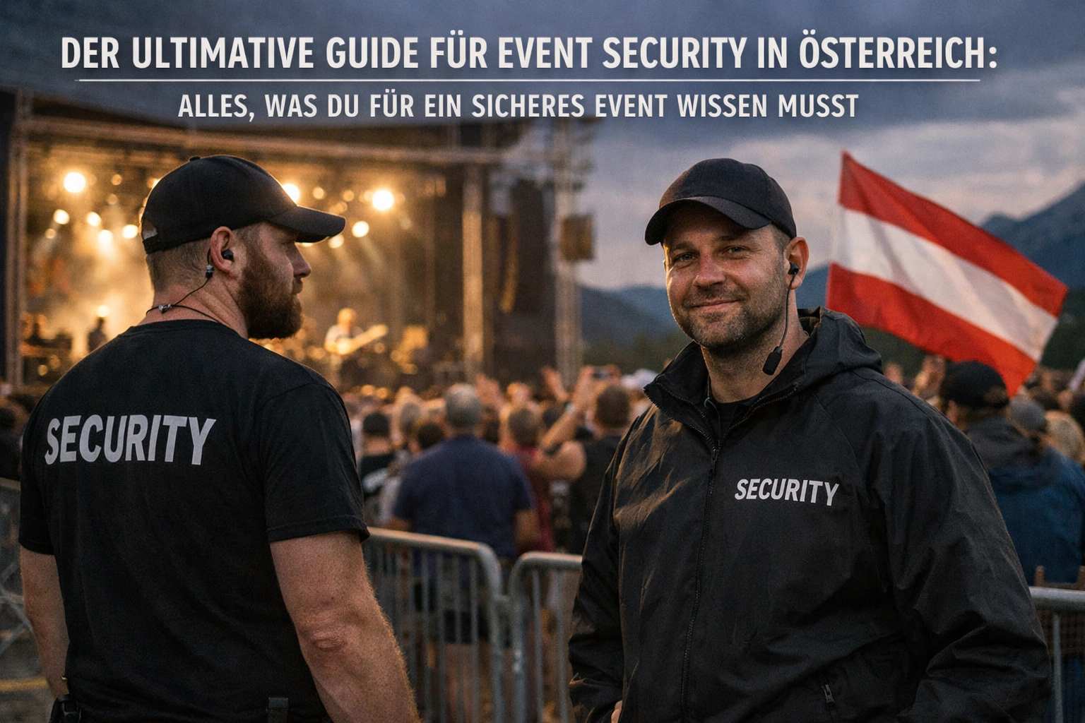 Der ultimative Guide für Event Security in Österreich: Alles, was du für ein sicheres Event wissen musst