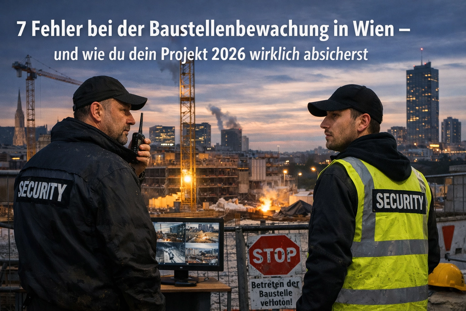 7 Fehler bei der Baustellenbewachung in Wien