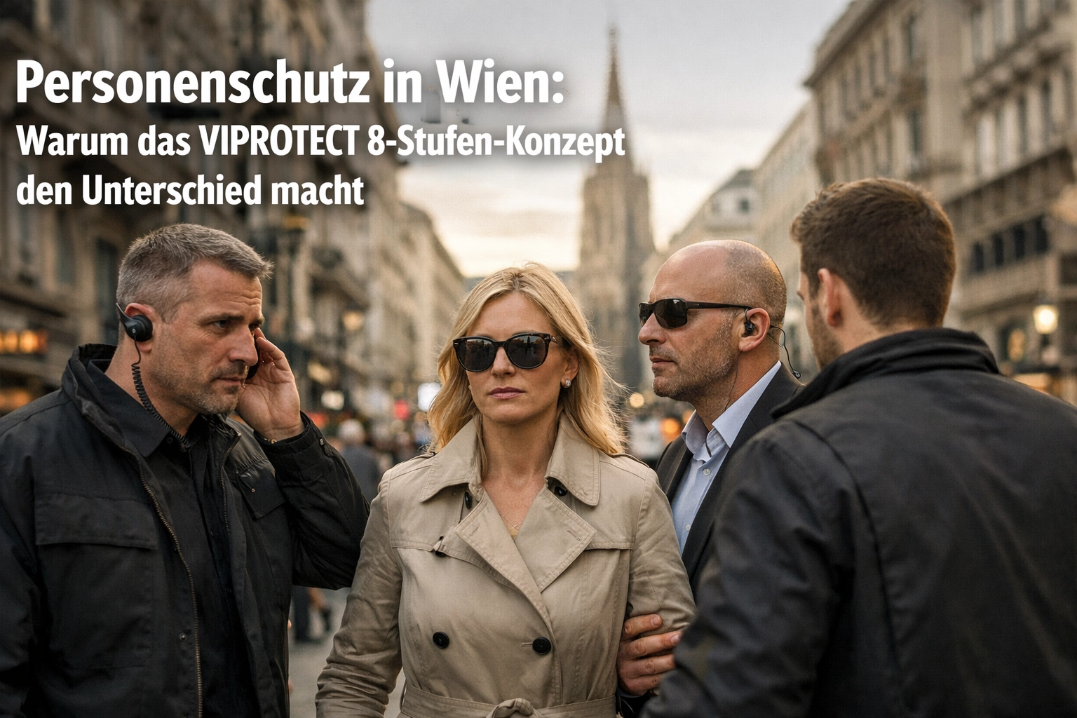 Personenschutz in Wien: Warum das VIPROTECT 8-Stufen-Konzept den Unterschied macht