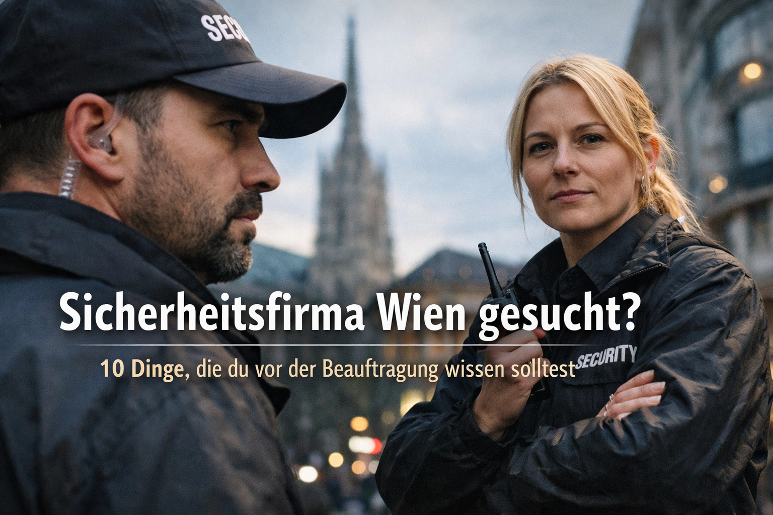 Sicherheitsfirma Wien gesucht? 10 Dinge, die du vor der Beauftragung wissen solltest