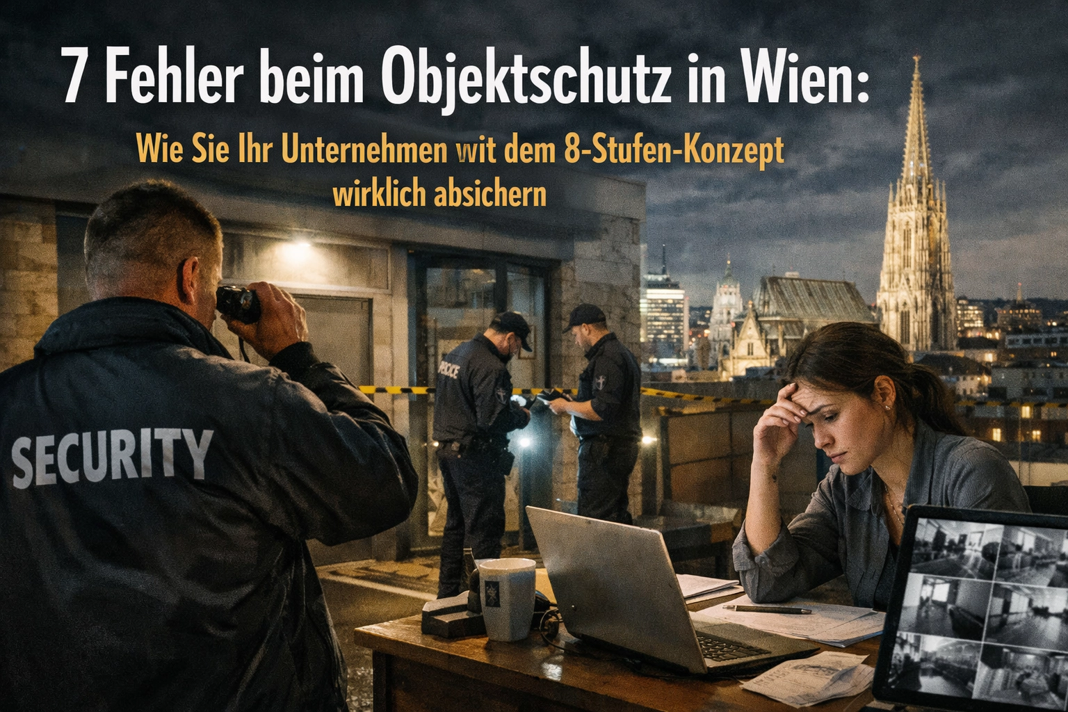 7 Fehler beim Objektschutz in Wien: Wie Sie Ihr Unternehmen mit dem 8-Stufen-Konzept wirklich absichern