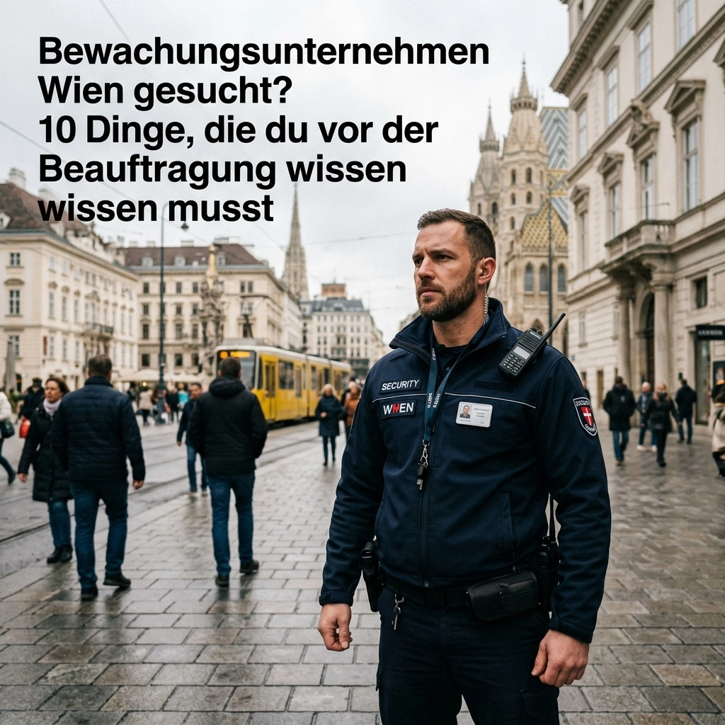 Bewachungsunternehmen Wien gesucht? 10 Dinge, die du vor der Beauftragung wissen musst